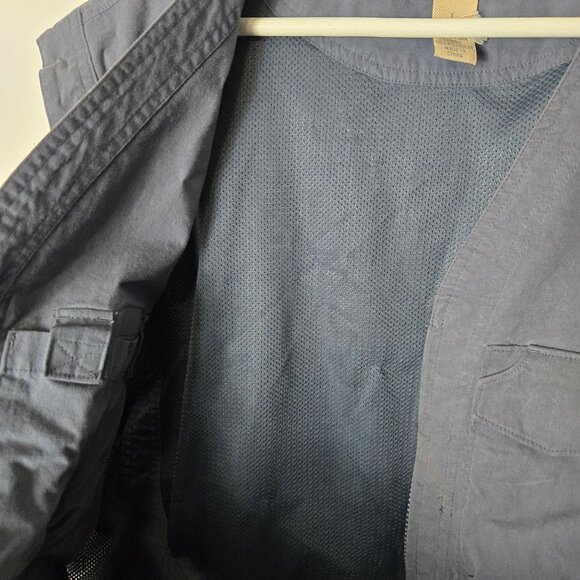 Duluth Trading Men's Size L Fire Hose DuluthFlex Working Man's Vest Blue Canvas - Picture 7 of 11